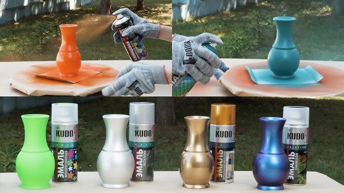 Paints and enamels in cans