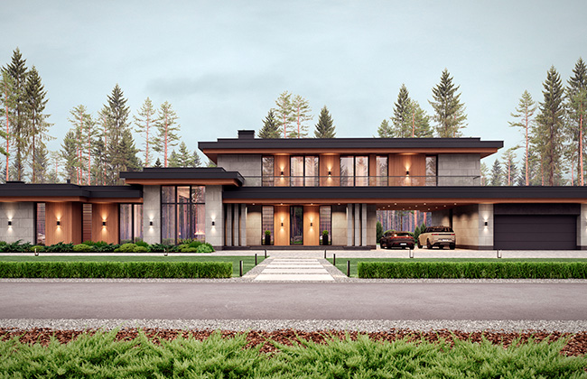 проекты частных и загородных