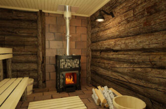 Wood-burning stoves for saunas